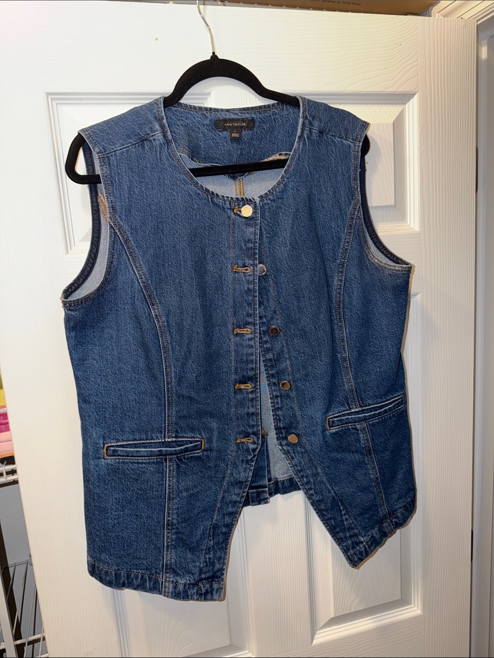 Ann Taylor Denim Vest